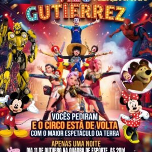 Circo Xeretinha - O maior espetáculo da terra - 11/10/2026 20:00
